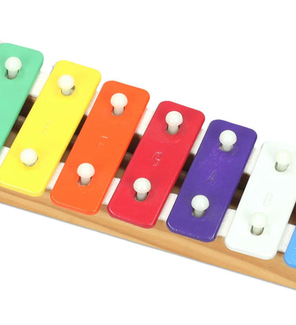 Colorful Reig Xylofoon toy with wooden and plastic bars, designed for children's musical play and learning.