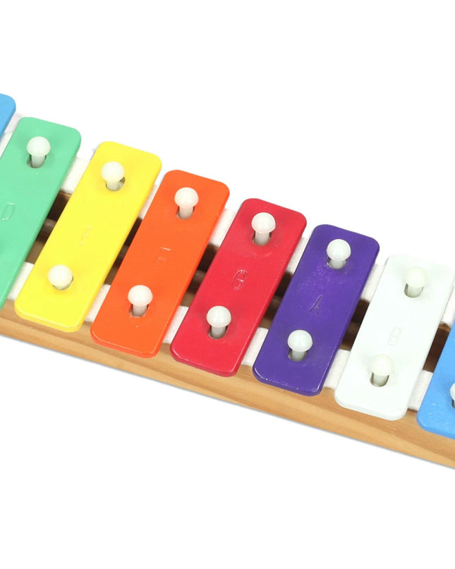 Colorful Reig Xylofoon toy with wooden and plastic bars, designed for children's musical play and learning.