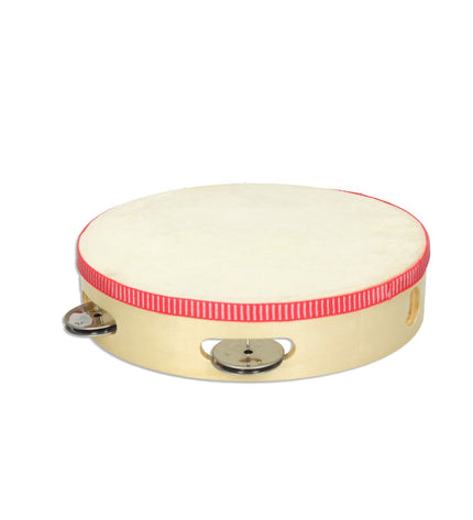 Reig Tambourijn Reig, 20.5 cm diameter, wooden and plastic, children's musical instrument, colorful and textured for kids' play