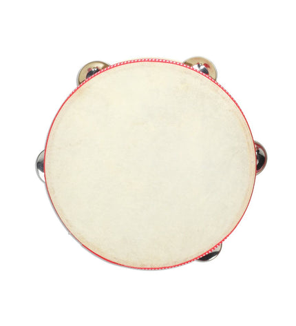 Reig tambourine with a 20.5 cm diameter, made of wood and plastic, designed for children's musical toys and games.
