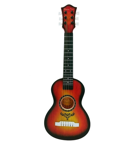 Colorful Reig Kindergitaar, 59 cm toy guitar for children, with bright strings and playful design for young music enthusiasts.