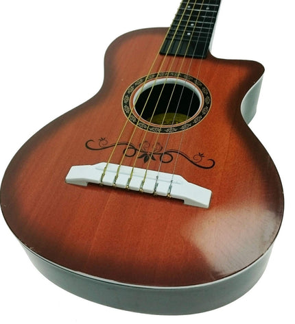 Colorful Reig Kindergitaar, 59 cm, a children's toy musical instrument with bright strings and a playful design.