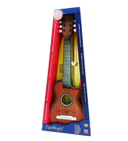 Colorful Reig Kindergitaar, 59 cm toy guitar for kids, featuring bright design and small size ideal for young children.