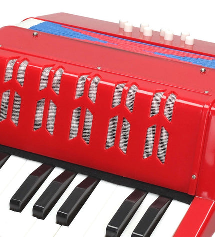 Reig muziek speelgoed Reig Klavieraccordeon voor kinderen, kleurrijk muziekinstrument met speelknoppen en melodieën.