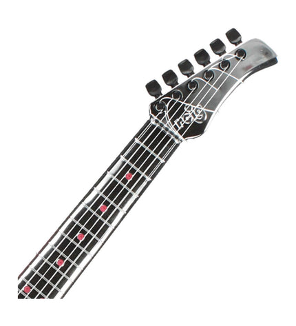 Red Reig toy guitar with microphone for kids, colorful musical instrument suitable for children's play and entertainment.