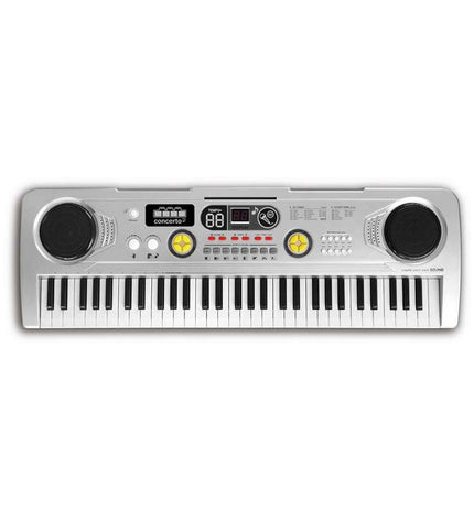 Reig Piano Reig 8923 in zilverkleur, children's musical instrument, 73 x 22.8 x 6.5 cm, toy and music game for kids