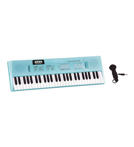 Reig blauw educatief speelgoed microfoon for kids, colorful musical instrument and learning toy for children’s play and education.