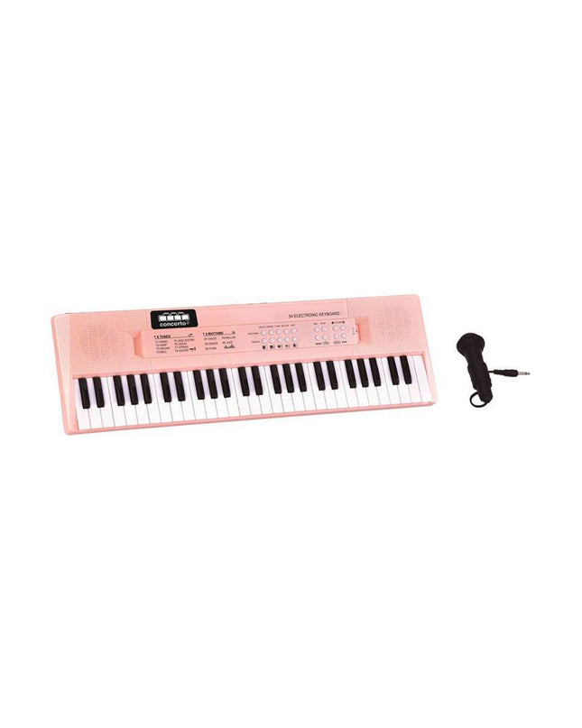 Reig roze educatief leerplan speelgoed met microfoon voor kinderen, geschikt voor muziekinstrumenten en spelletjes.