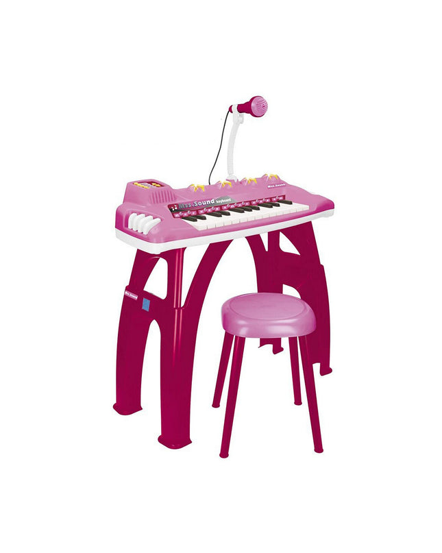 Reig educatief leerplan roze speelgoed en games voor kinderen, inclusief muziekinstrumenten voor jonge kinderen.