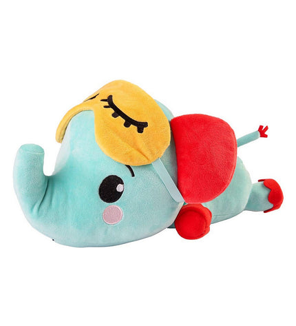 Fisher-Price Olifant soft plush toy, 30 cm tall, with gray fabric and embroidered facial features, perfect for cuddling.