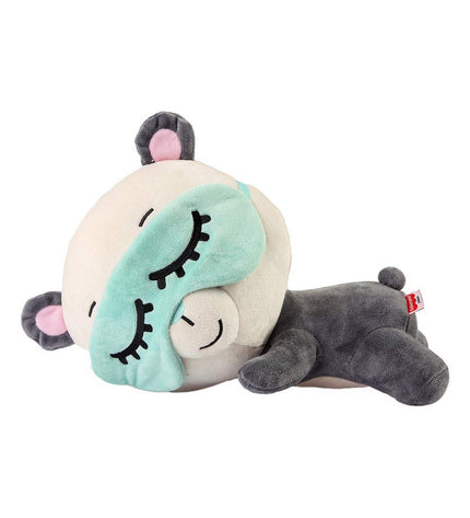 Fisher-Price Pandabeer plush toy, 30 cm soft plastic stuffed animal with detailed panda design and cute facial expression.