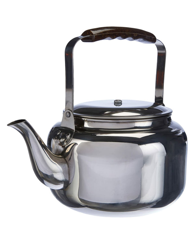 Ibili Pava silver coffee maker in stainless steel with 2.75L capacity, suitable for brewing coffee and tea in the kitchen.