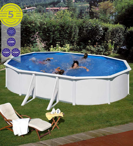 Gre Verwijderbaar Gre Fidji Ovaalvormig zwembad KIT500ECO, 500x300x120 cm, tuin, zwembaden en jacuzzi accessoires