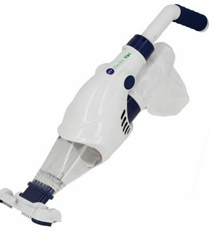 Gre VCB10 automatic pool cleaner for gardens, swimming pools, and jacuzzis, shown cleaning pool floor and walls.