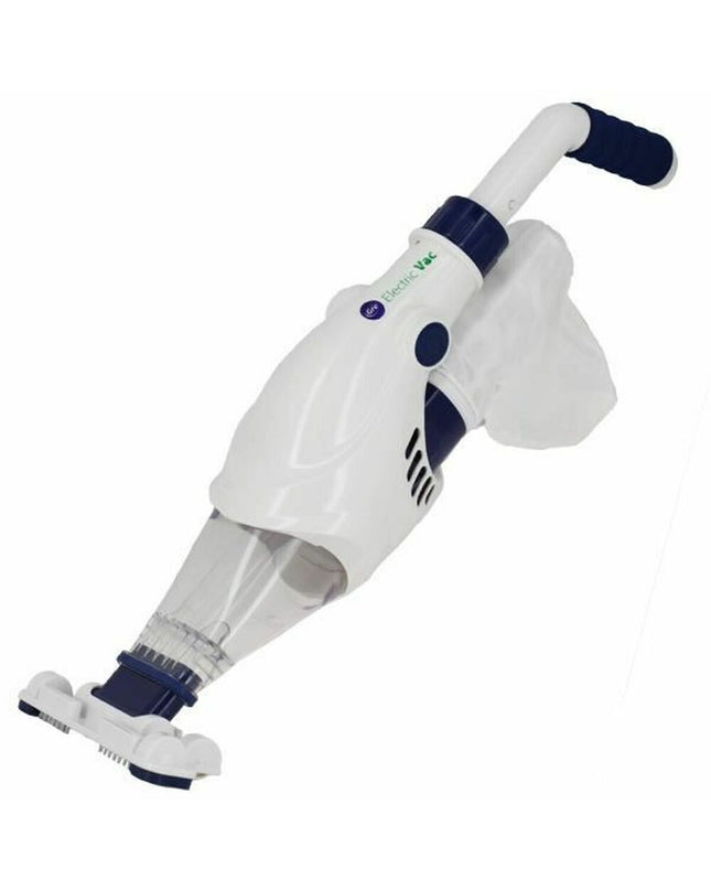 Gre VCB10 automatic pool cleaner for gardens, swimming pools, and jacuzzis, shown cleaning pool floor and walls.