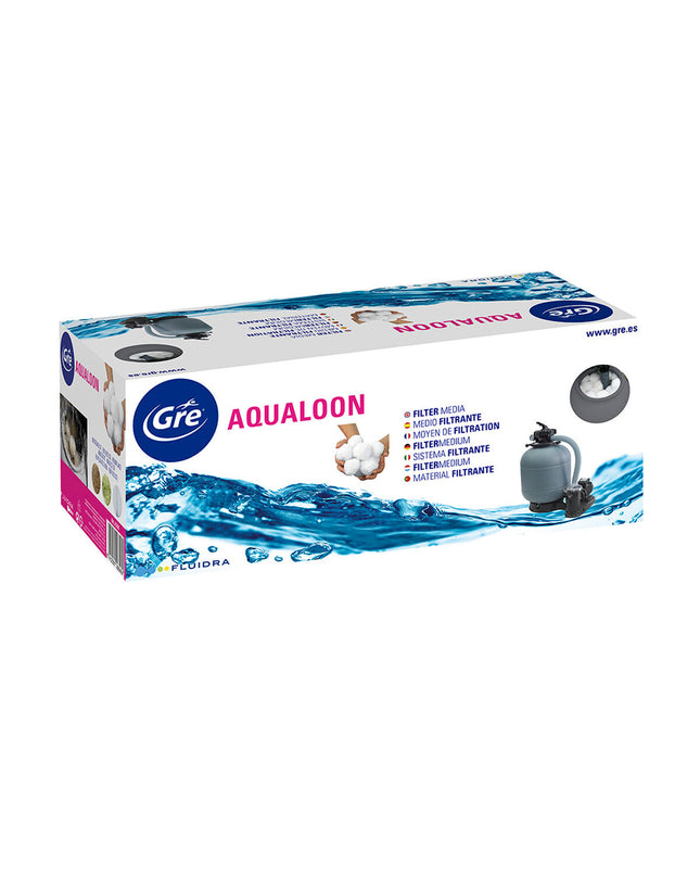 Gre Gre AQ700 zwembadfilter for garden pools, jacuzzis, and pool accessories, shown in a close-up image.