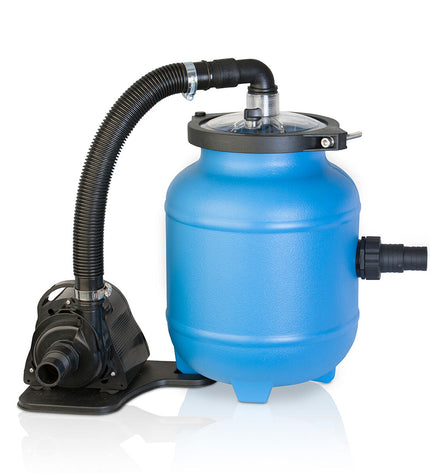 Gre Aqualoon FAQ200 swimming pool treatment installation, 4000 L/h, with hoses and equipment for pool water filtration.