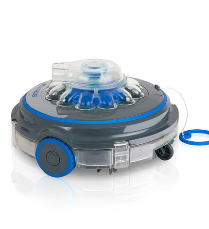Gre Wet Runner Plus RBR75 zwembad robot stofzuiger voor tuinzwembaden en jacuzzi's, met reinigingsborstel en compacte ontwerp