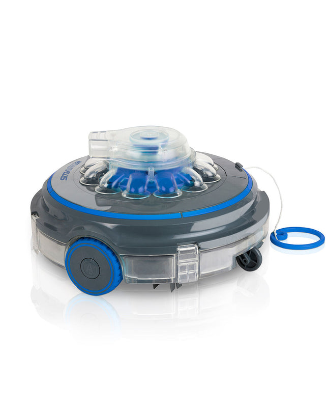 Gre Wet Runner Plus RBR75 zwembad robot stofzuiger voor tuinzwembaden en jacuzzi's, met reinigingsborstel en compacte ontwerp