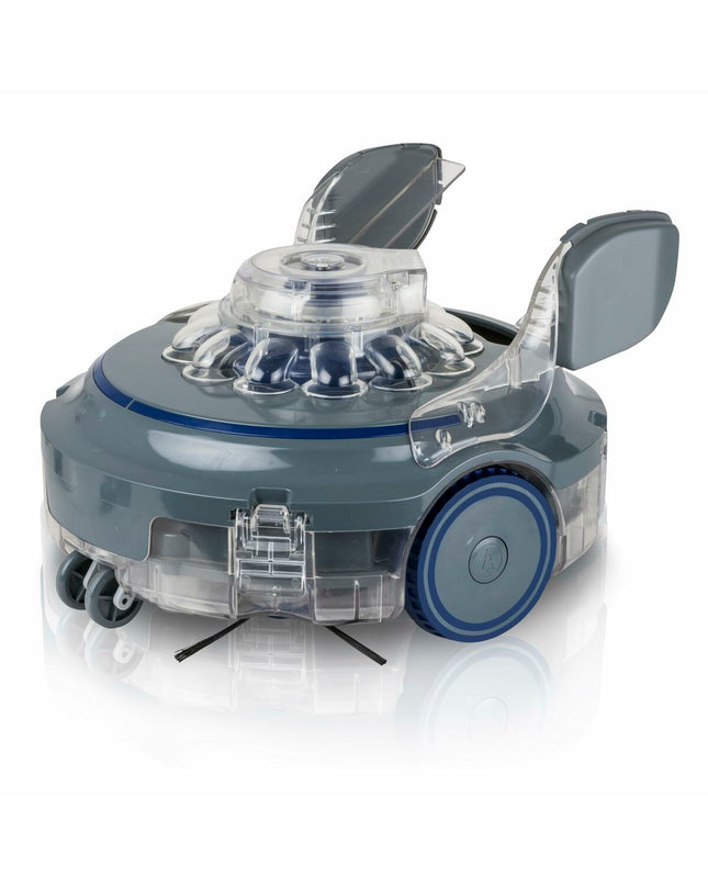 Gre WET RUNNER XPERT automatic pool cleaner for gardens, pools, and Jacuzzis, showing its compact design and cleaning brushes.
