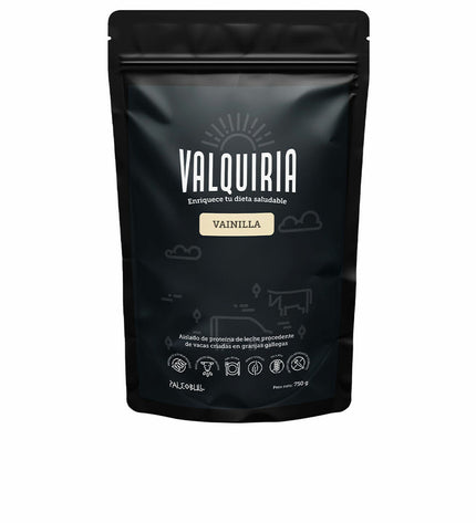 Paleobull Valquiria Vanille Melkeiwit voedingssupplement in een pot, geschikt voor dieet en gezondheid, met vanille smaak.