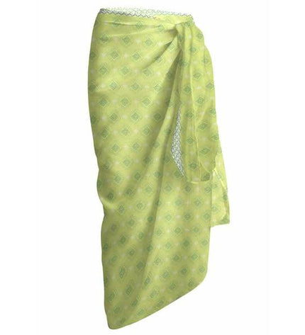 Secaneta badstof sarong secaneta Remann in white and beige, 100 x 180 cm, soft towel for bathroom use.