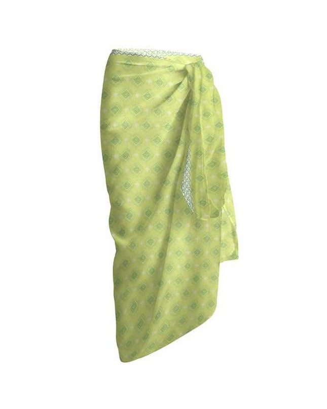 Secaneta badstof sarong secaneta Remann in white and beige, 100 x 180 cm, soft towel for bathroom use.