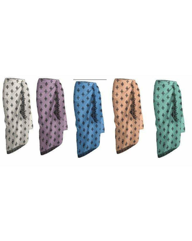Secaneta Sarong Secaneta Luca in vibrant colors, suitable for sports, outdoor, and watersport activities, displayed flat on a surface.