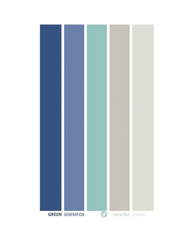 Secaneta Takin beach towel, 100x170 cm, soft cotton fabric with striped design, ideal for bathroom or beach use.