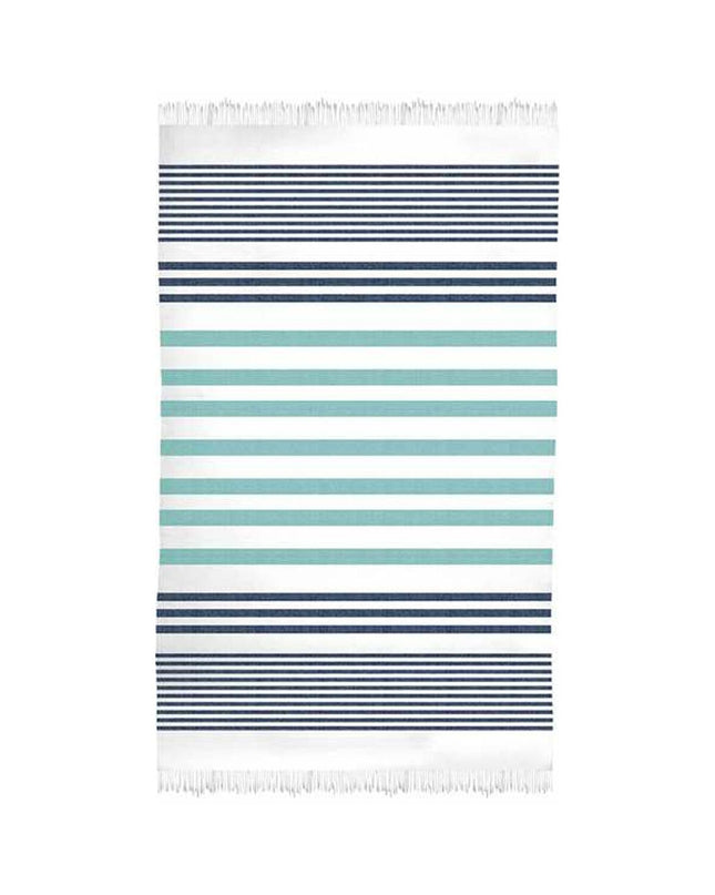 Secaneta badstof sarong Secaneta Yadara, 95 x 160 cm, soft bathroom towel with colorful striped design.