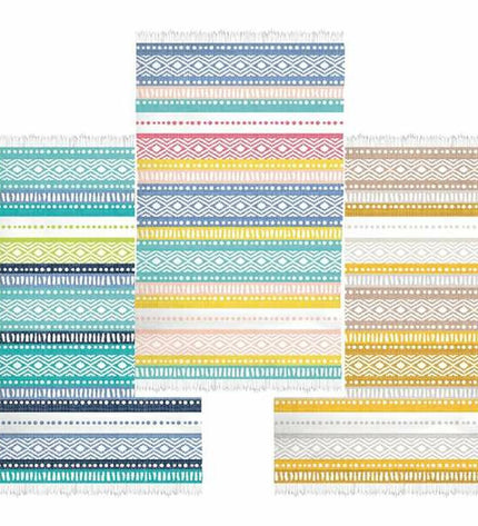 Secaneta beach towel 100x160 cm with colorful striped pattern, ideal for bath and home use