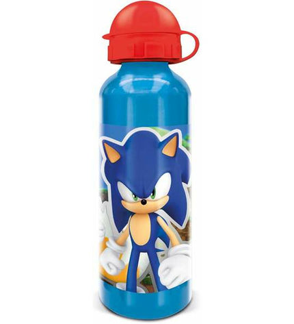 Sonic Fles Sonic 530 ml aluminum water bottle for outdoor, camping, and hiking activities, with a sleek metallic finish.
