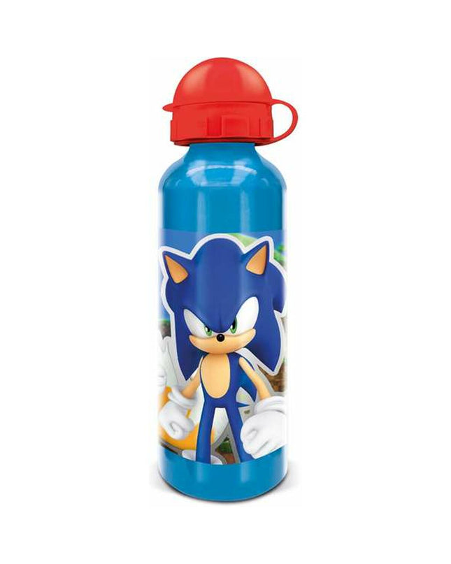 Sonic Fles Sonic 530 ml aluminum water bottle for outdoor, camping, and hiking activities, with a sleek metallic finish.