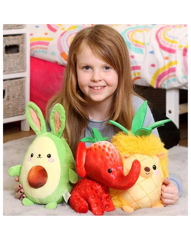 Multicolour Cefatoys Foodibles plush toy, soft and cuddly for children, featuring vibrant colors and fun food-shaped design.