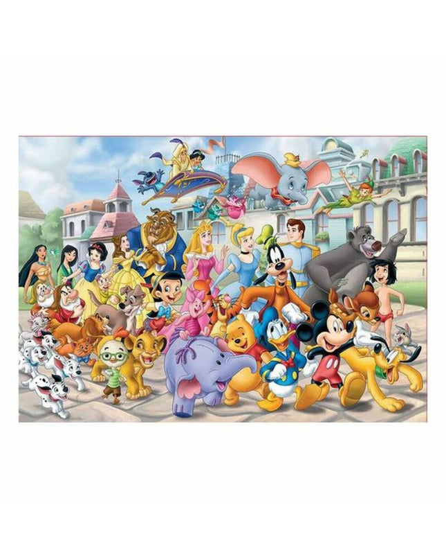 Educa Disney Parade puzzle with colorful Disney characters, featuring vibrant artwork and detailed design for kids and collectors.