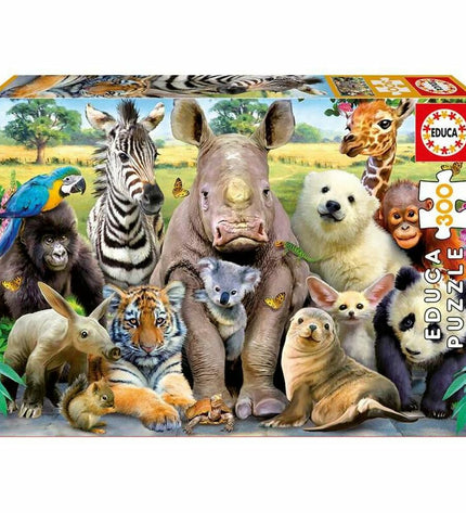 Educa EB15908 300-piece puzzle with colorful cardboard pieces, perfect for brain-teasing fun and educational entertainment.