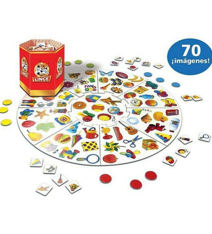 Educa Lince 70 board game for children, showing colorful game box with illustrated animal theme and playful design.