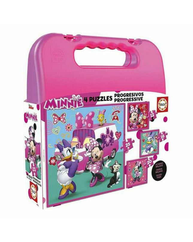 Educa Minnie puzzle 17638 featuring colorful Minnie Mouse design, suitable for children, part of educational toys and brain teasers.