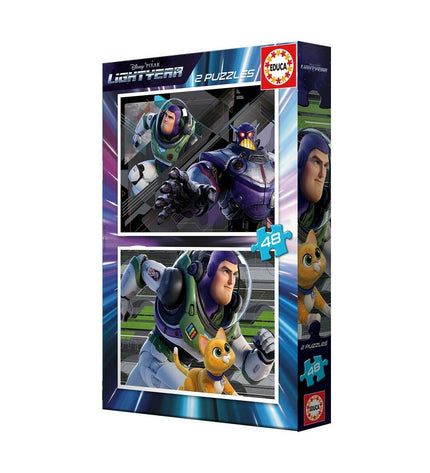 Educa Lightyear puzzle with 48 pieces, colorful space-themed jigsaw toy for children, part of educational games and brain teasers.