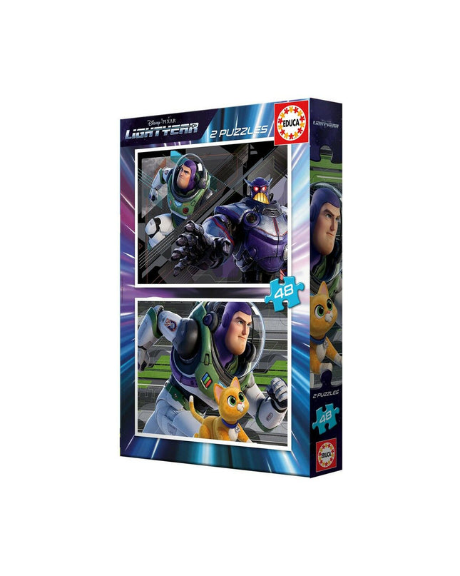 Educa Lightyear puzzle with 48 pieces, colorful space-themed jigsaw toy for children, part of educational games and brain teasers.