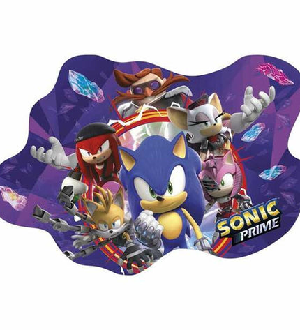 Set of four Sonic Prime puzzles with 250 pieces each, featuring colorful images of Sonic characters and scenes.