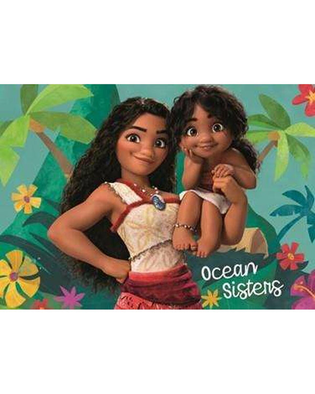 Educa Vaiana puzzle with 2 sets of 100 pieces, featuring colorful Disney character images for children’s entertainment and brain games.