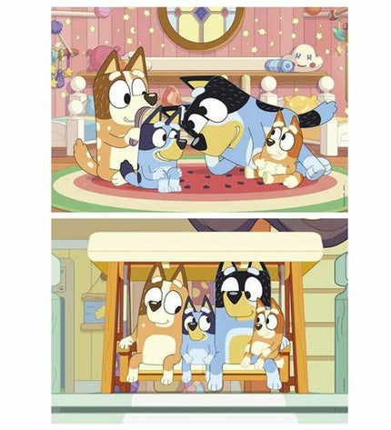 Set van 2 Educa Bluey puzzels, colorful children's jigsaw puzzles from the Educa brand, designed for fun and cognitive development.