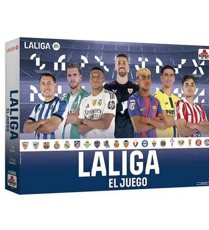 Educa La Liga 2025-2026 board game, featuring colorful game pieces and a vibrant playing board, for fans of football-themed games.