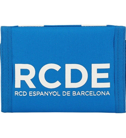RCD Espanyol blue and white wallet, compact wallet with card slots, made of durable material, designed for organized cash and cards.