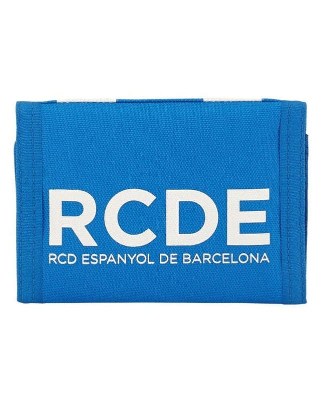 RCD Espanyol blue and white wallet, compact wallet with card slots, made of durable material, designed for organized cash and cards.