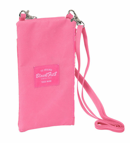 BlackFit8 Glow Up Roze portemonnee in black with card slots, designed for convenience and style.