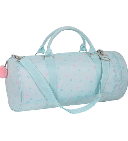 Turquoise Moos Sporttas Garden bag measuring 54x24x24 cm, designed for outdoor and sport use, with sturdy handles and spacious interior.
