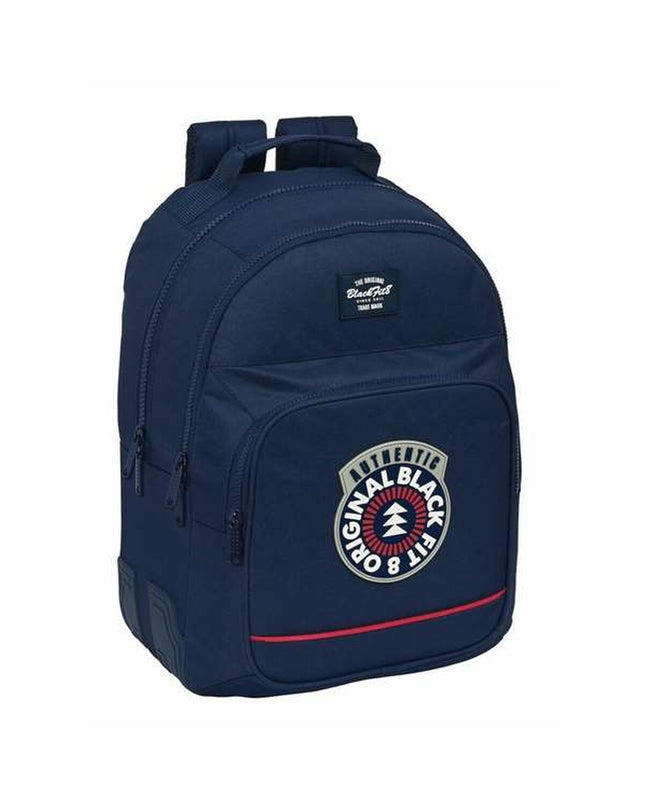 BlackFit8 Sporttas for outdoor and sports activities, black sports and outdoor bag with sturdy handles and spacious interior.