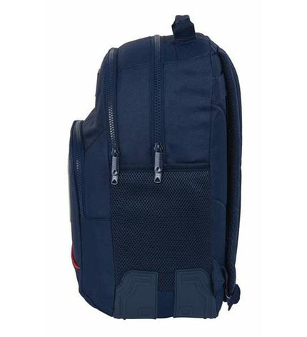 BlackFit8 Sporttas in black for outdoor and sports use, featuring durable design and spacious compartments for fans.